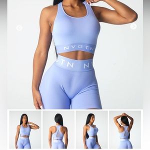NVGTN Periwinkle Legacy Sport Seamless Bra - Size Large